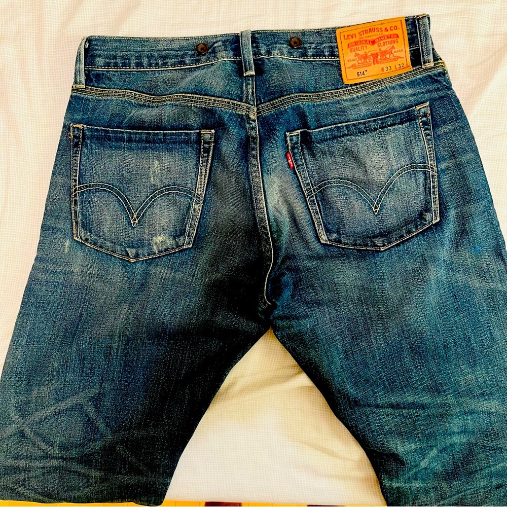 LEVI’S 514. Very Rare! NWOT. Includes suspender buttons, buffalo leather detail.